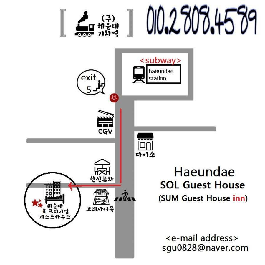 Sol Guest House_Haeundae Puszan Kültér fotó